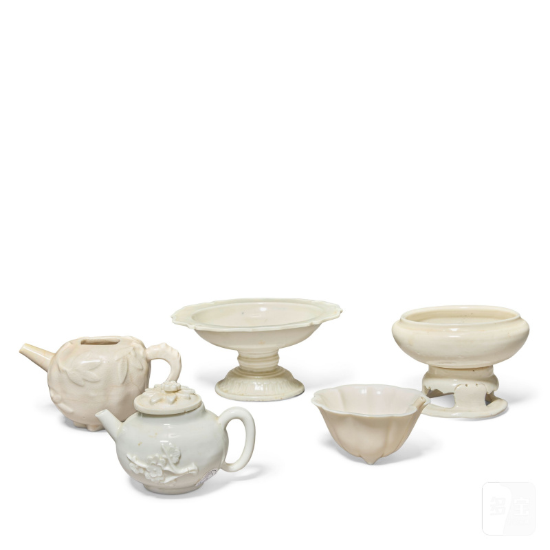 十七/十八世紀 德化窯器皿一組 | A GROUP OF BLANC-DE-CHINE WARES - 图3